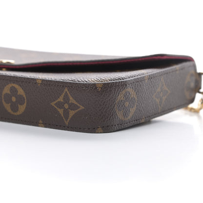 Louis Vuitton Monogram Pochette Felicie Chain Wallet Fuchsia 13 of 15