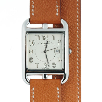 Hermes Stainless Steel Epsom 29mm Cape Cod Double Tour Quartz Watch Gold 1 of 7