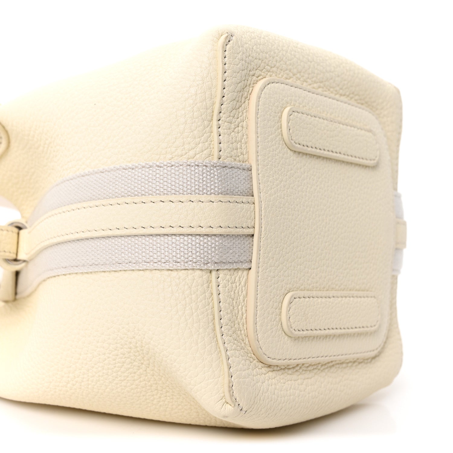Loro Piana Grained Calfskin Micro Bale Bag Whisper White 8 of 9