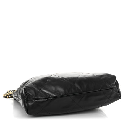 Chanel Shiny Calfskin Quilted Small Chanel 22 Black 5 of 14