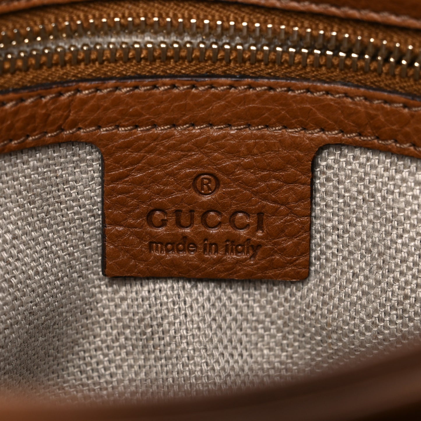 Grained Calfskin Medium Marrakech Flap Messenger Bag Brown