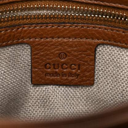 Gucci Grained Calfskin Medium Marrakech Flap Messenger Bag Brown 6 of 25