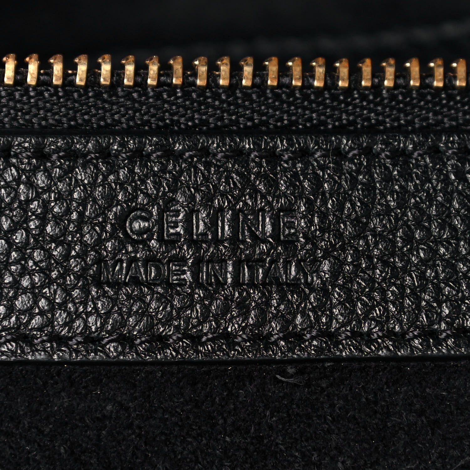 Celine Soft Grained Calfskin Small Belt Cabas Phantom Black 6 of 12