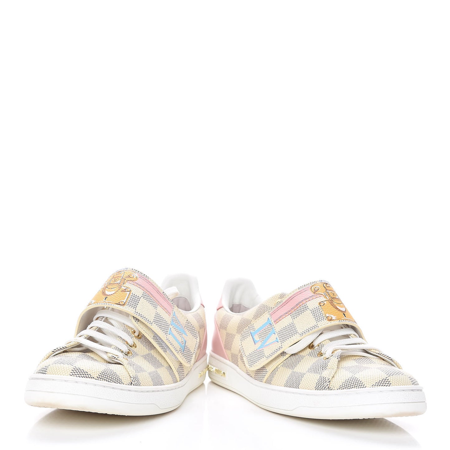 Damier Azur Summer Trunks Frontrow Sneakers 38