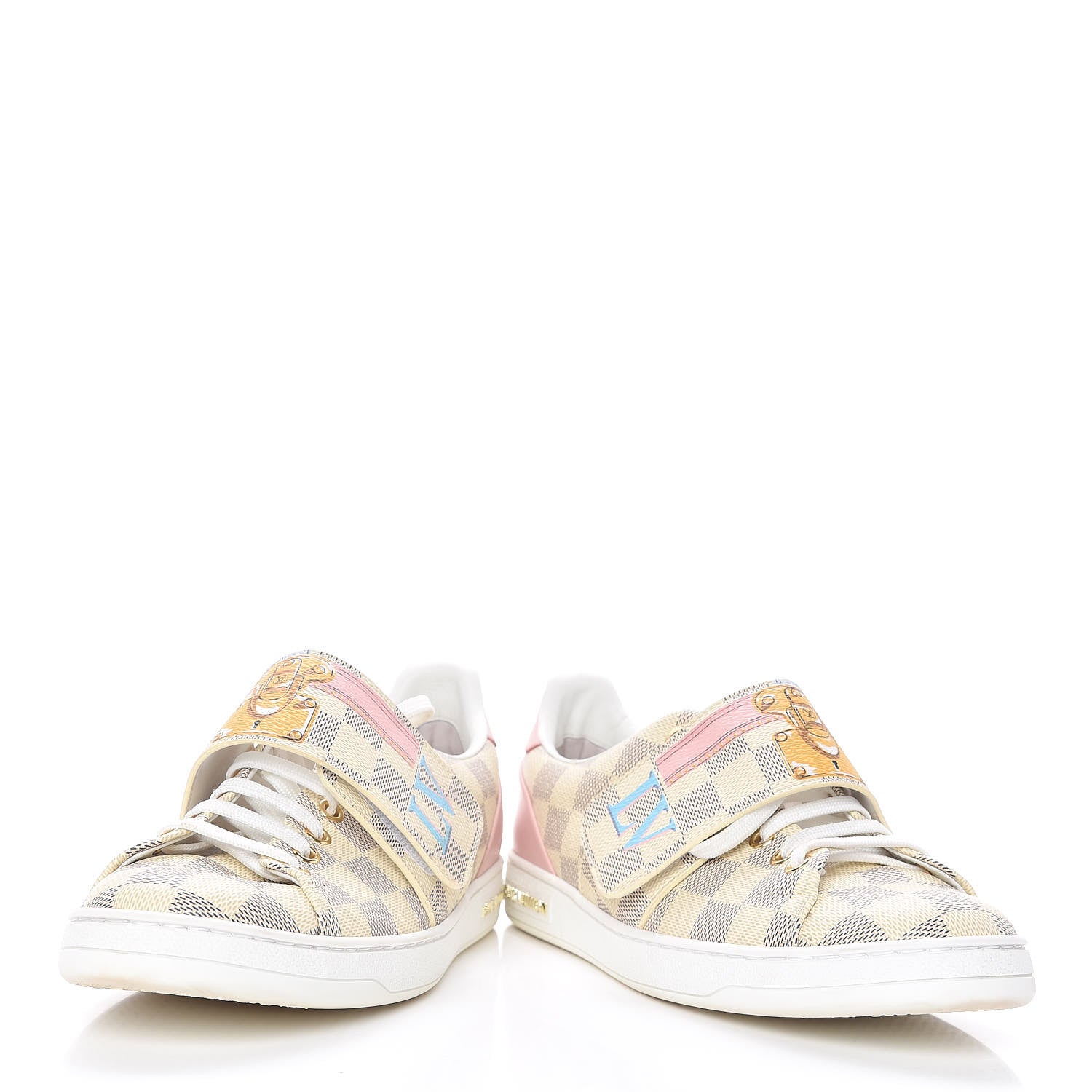 Louis Vuitton Damier Azur Summer Trunks Frontrow Sneakers 38 6 of 14