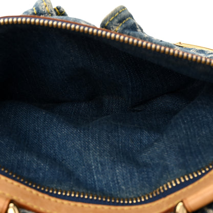 Louis Vuitton Monogram Denim Neo Speedy Blue 6 of 12