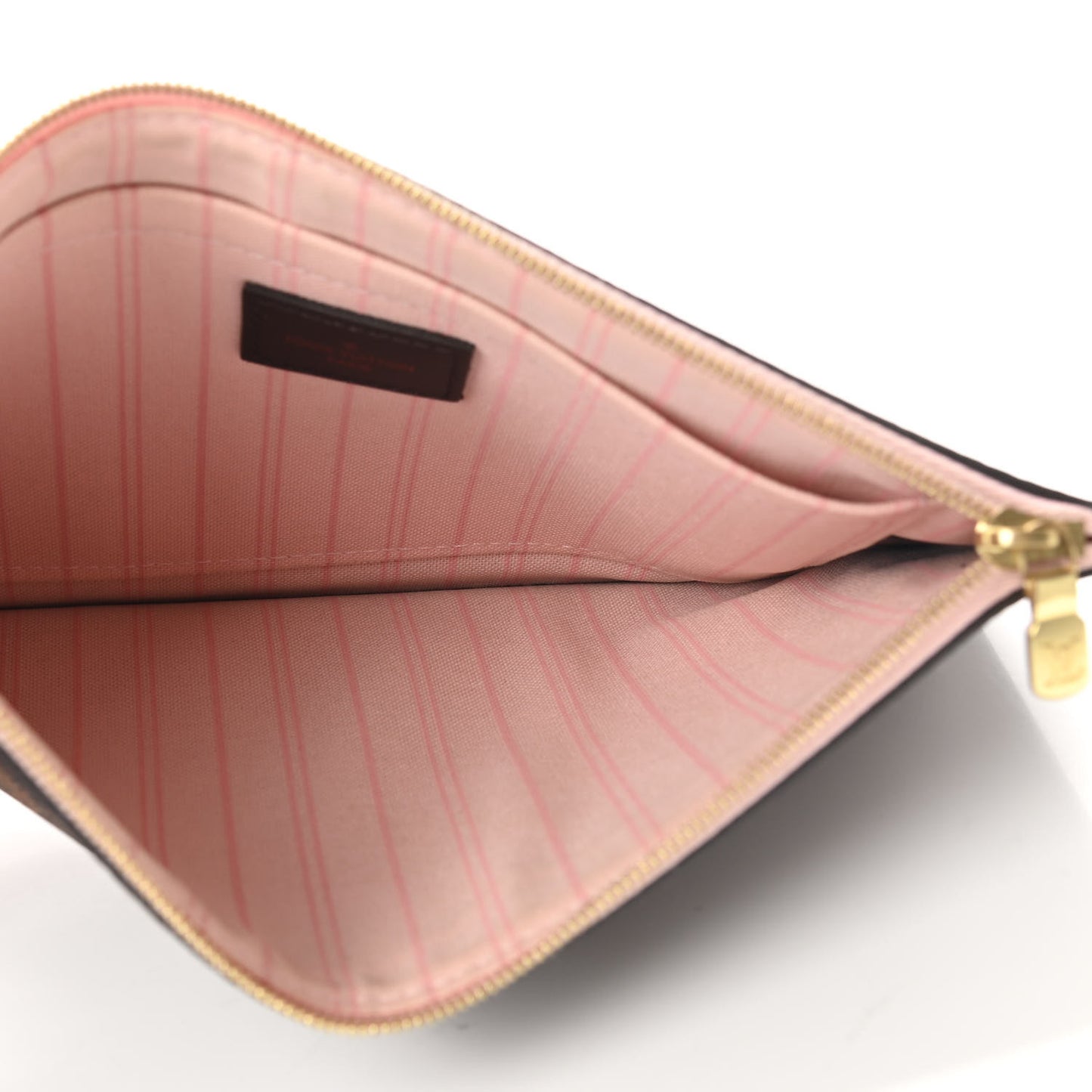 Damier Ebene Neverfull MM GM Pochette Rose Ballerine