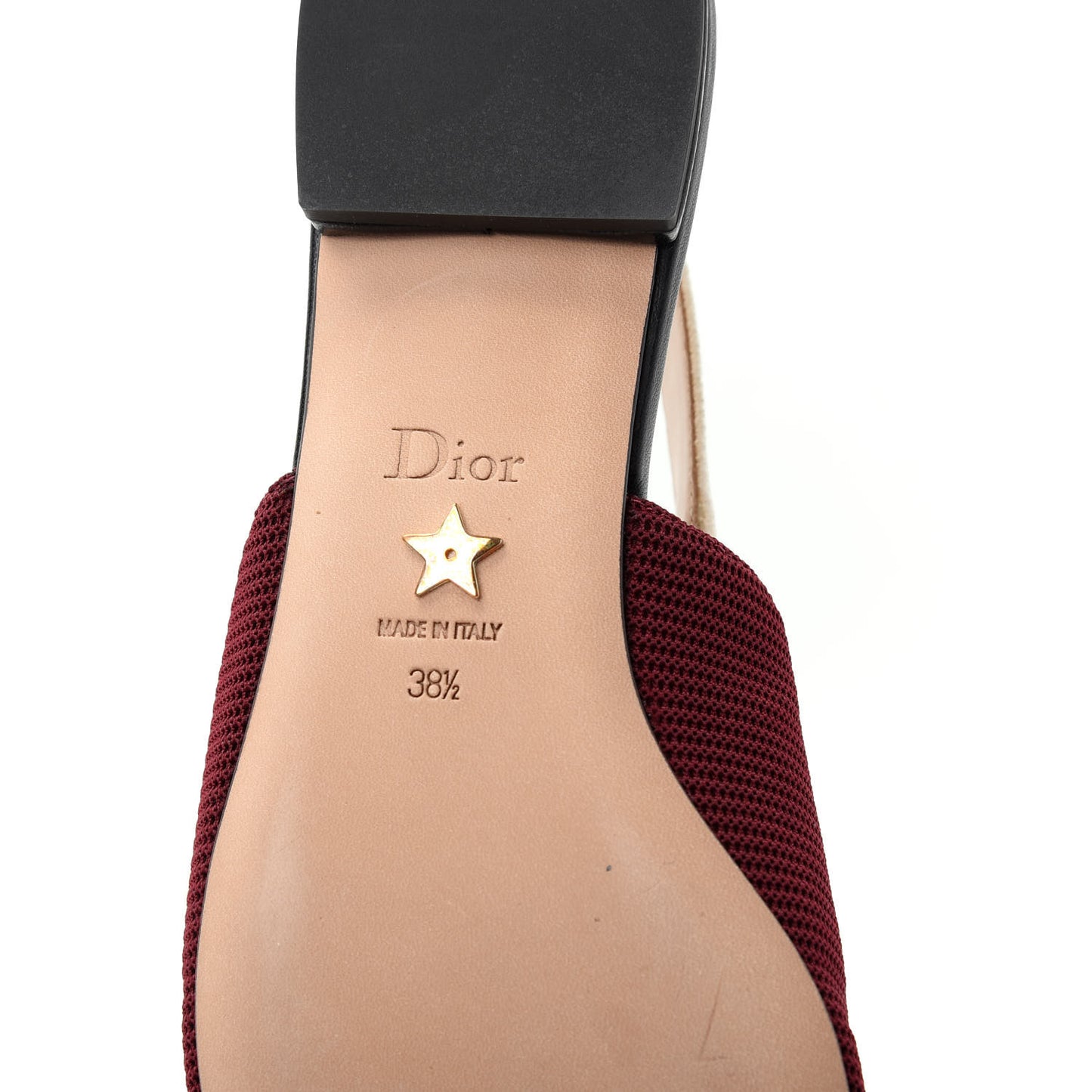 Technical Canvas Ribbon J Adior Sling-Back Ballet Flats 38.5 Rouge Black