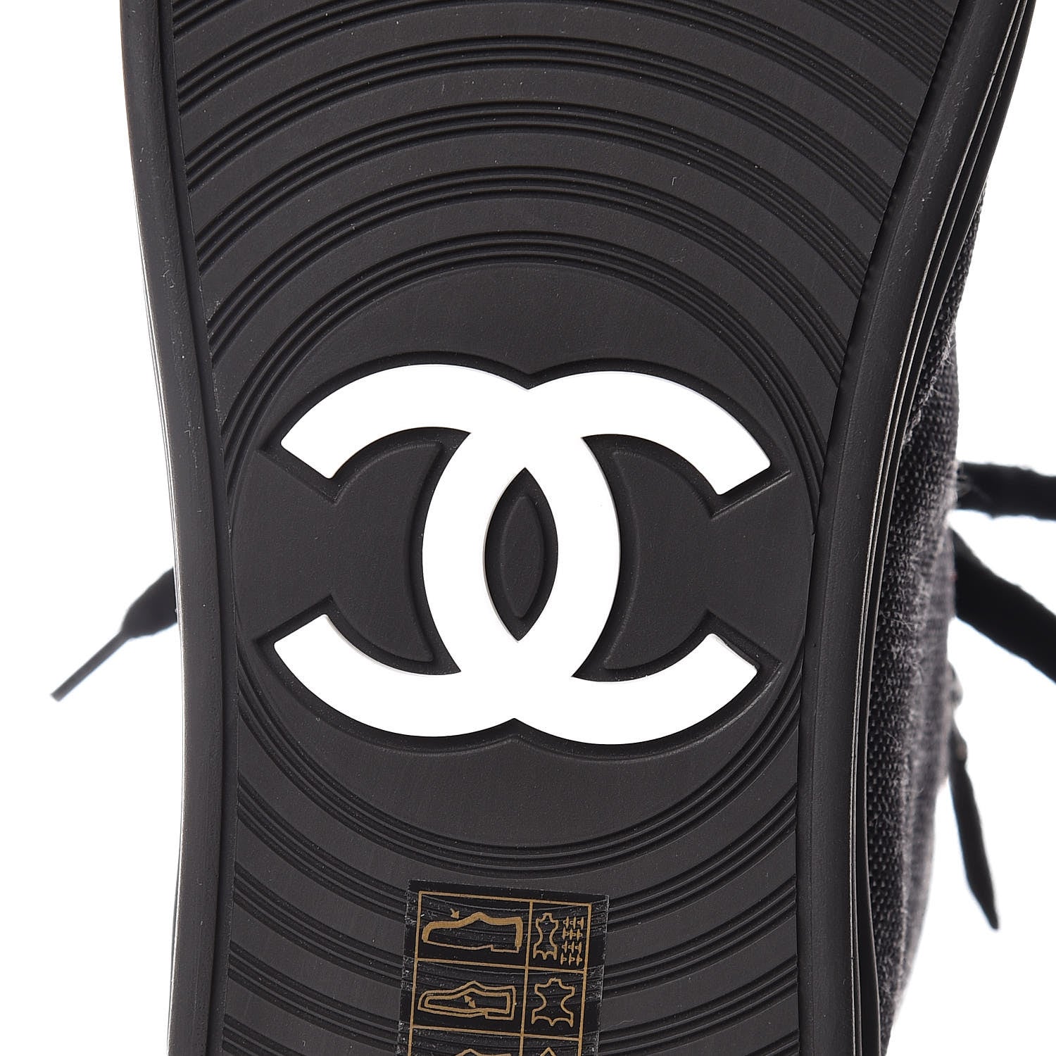 Chanel Toile Suede Calfskin CC High Top Sneakers 39 Dark Grey 6 of 9