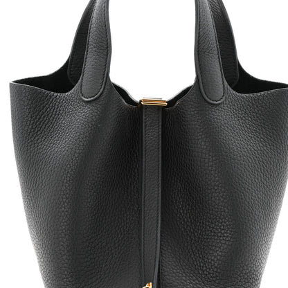 Hermes Taurillon Clemence Picotin Lock 18 PM Black 8 of 11