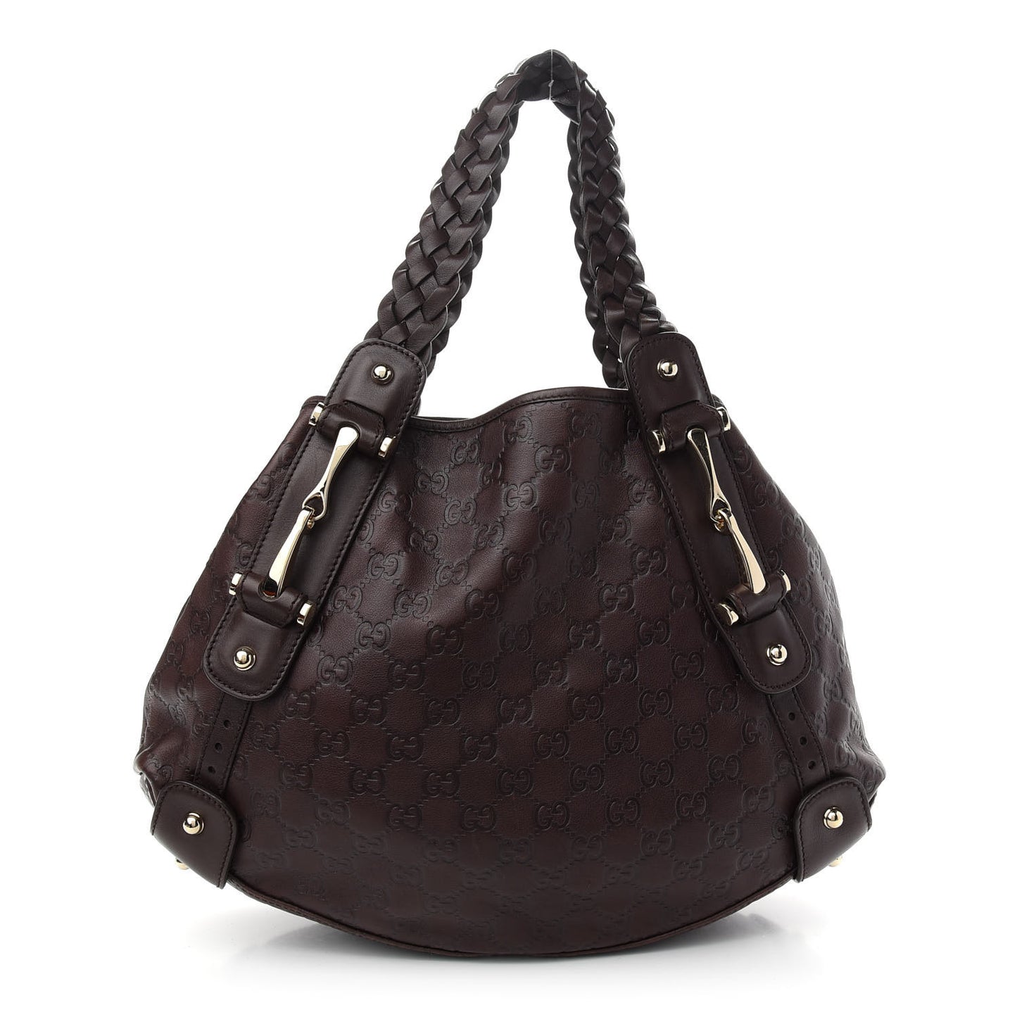 Guccissima Small Pelham Shoulder Bag Chocolate