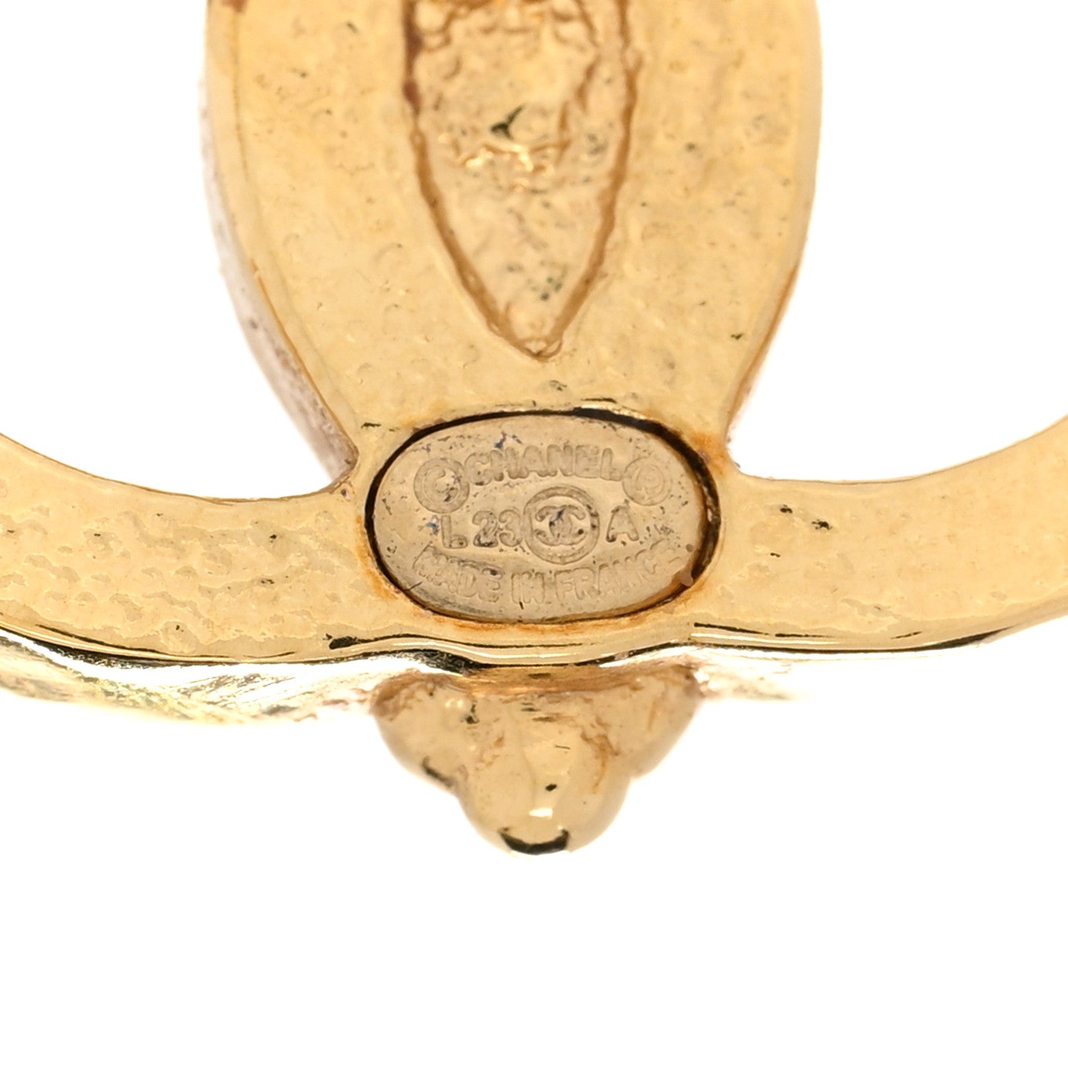 Chanel Crystal Bezel CC Earrings Gold 4 of 6