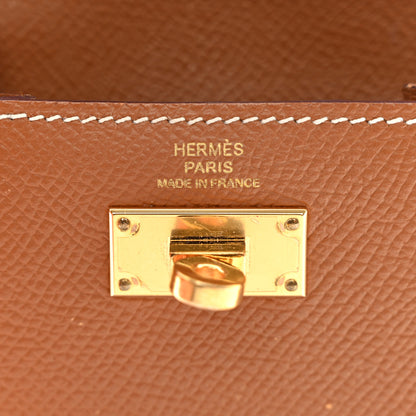 Hermes Epsom Kelly Pocket Compact Wallet Gold 6 of 13