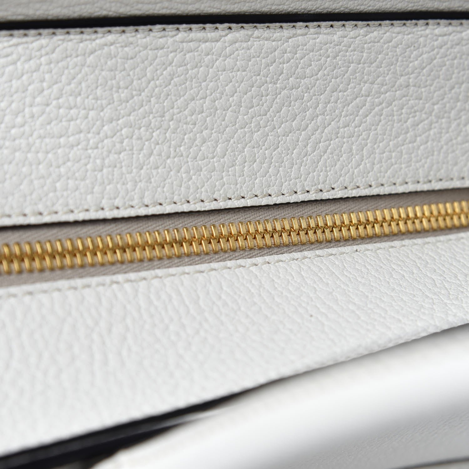 Miu Miu Goatskin Madras Zip Tote White 10 of 14