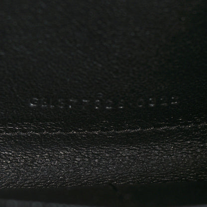 Saint Laurent Grain De Poudre Matelasse Chevron Monogram Chain Wallet Black 7 of 11