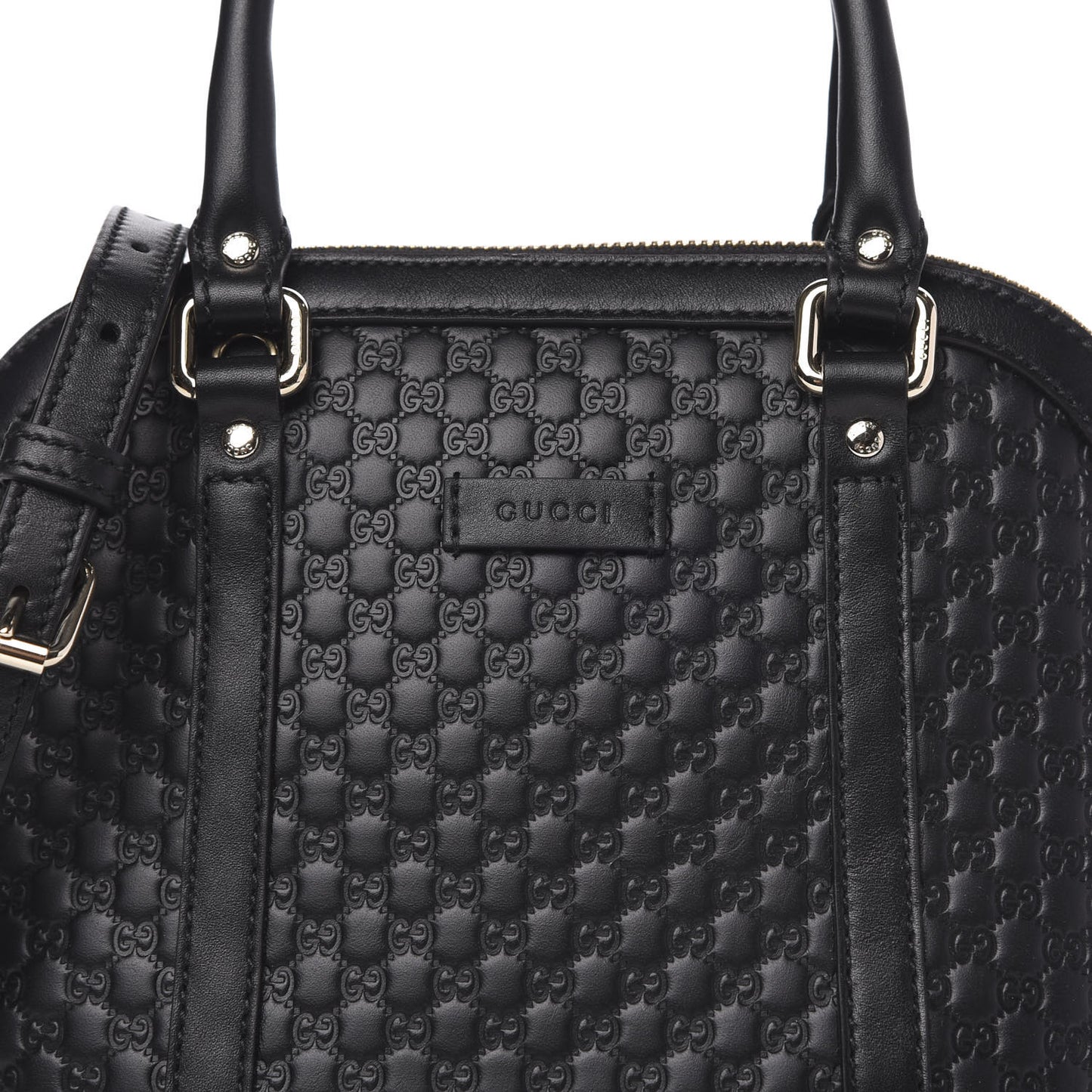 Microguccissima Mini Dome Bag Black