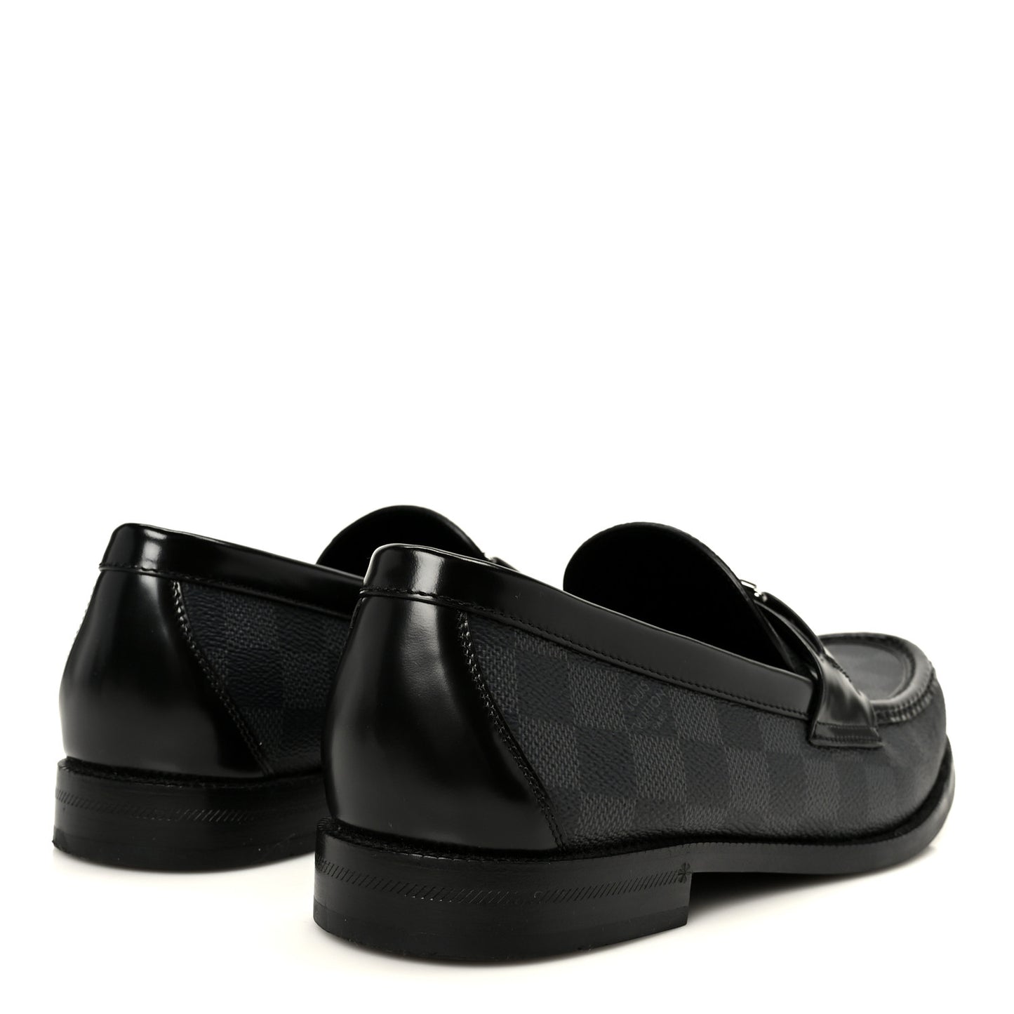 Damier Graphite Calfskin Mens Major Loafers 8.5
