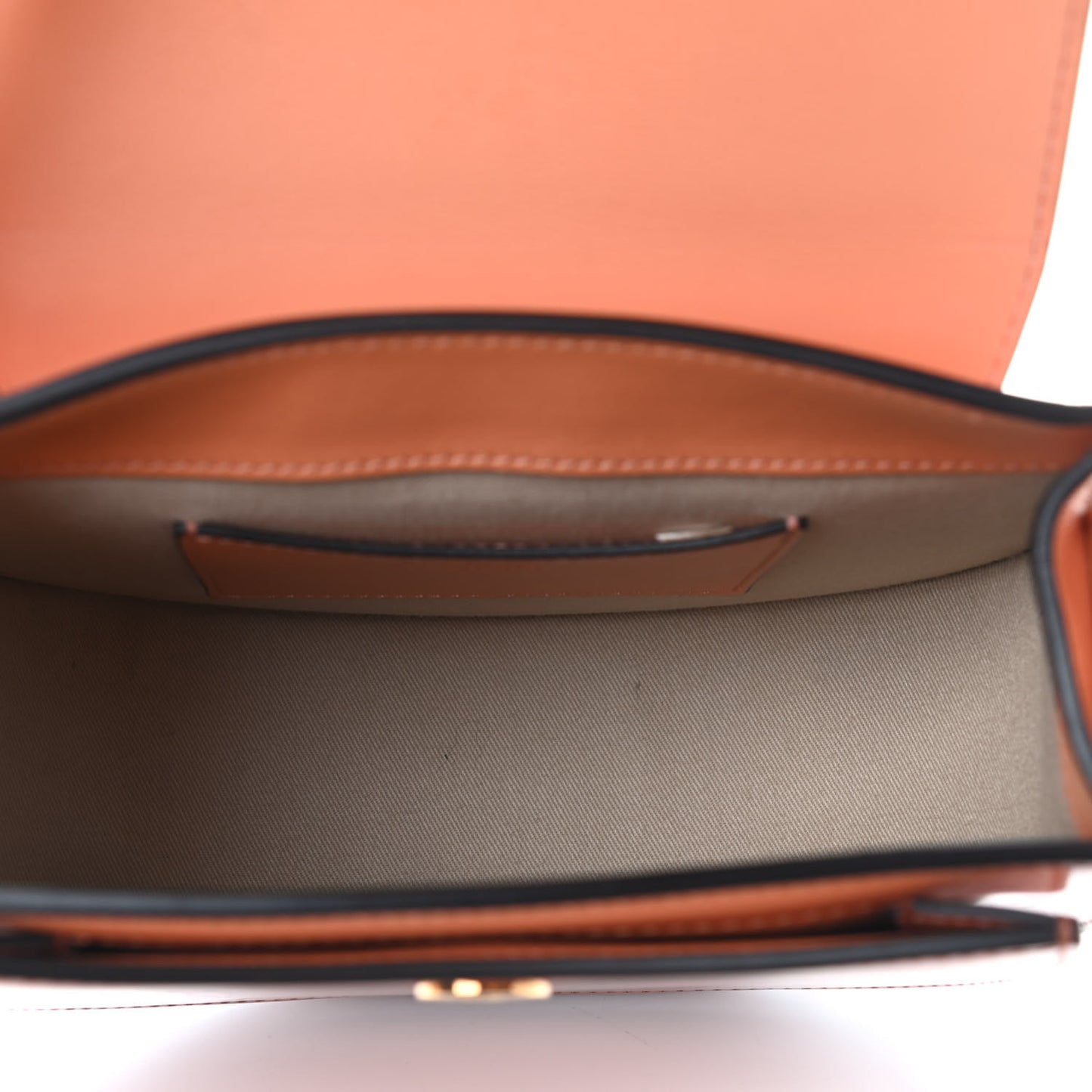 Patent Calfskin Suede Small Tess Bag Autumnal Brown