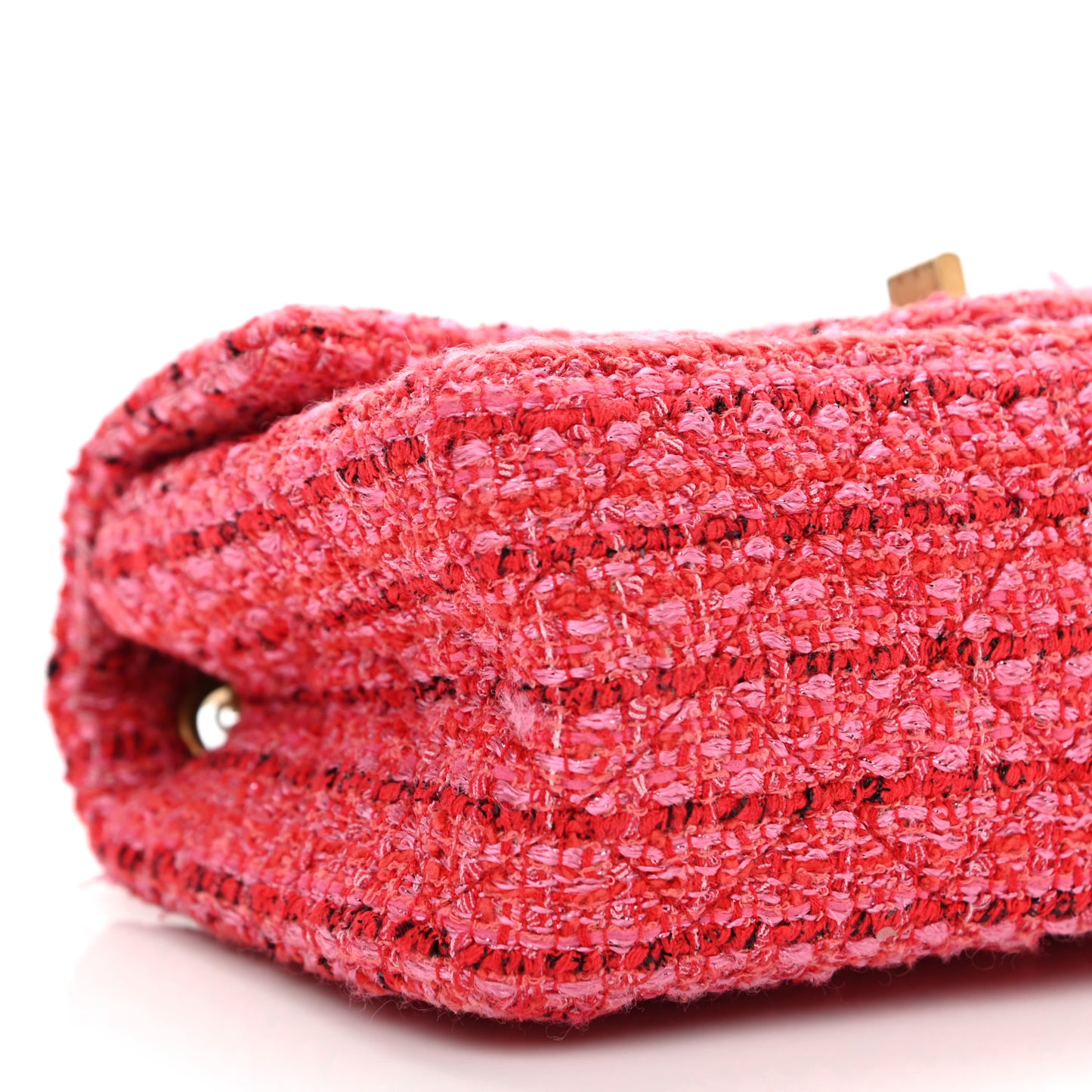 Tweed Quilted Mini 2.55 Reissue Flap Red Ecru Black