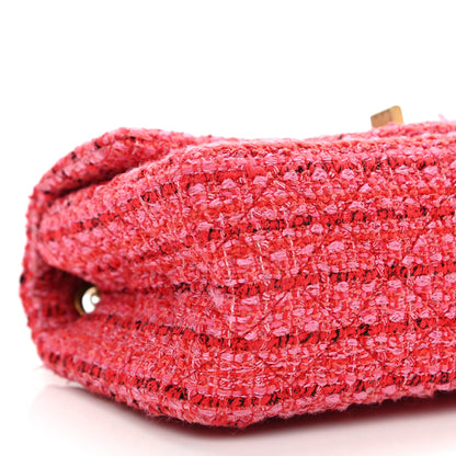 Chanel Tweed Quilted Mini 2.55 Reissue Flap Red Ecru Black 9 of 13
