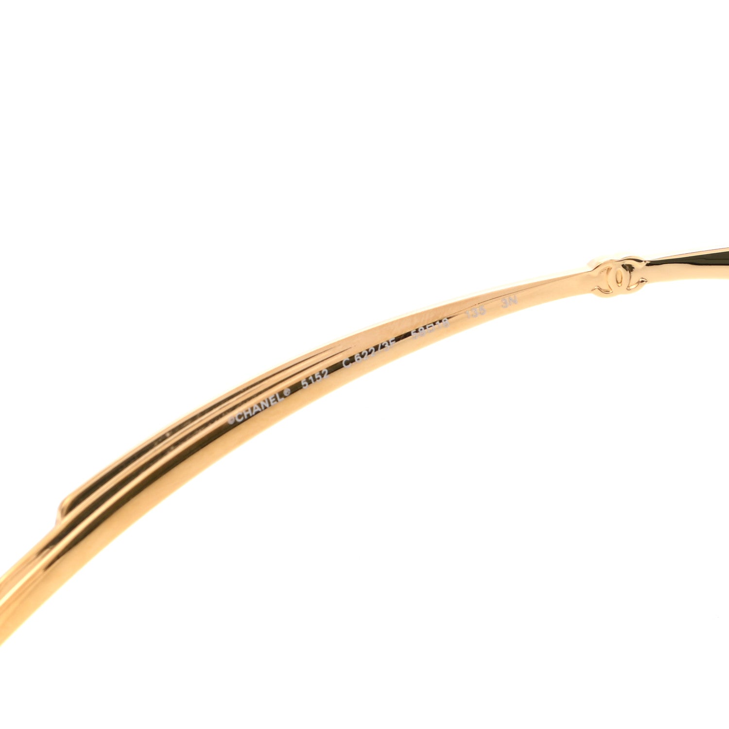 Chanel Acetate CC Sunglasses 5152 Black Gold 5 of 7