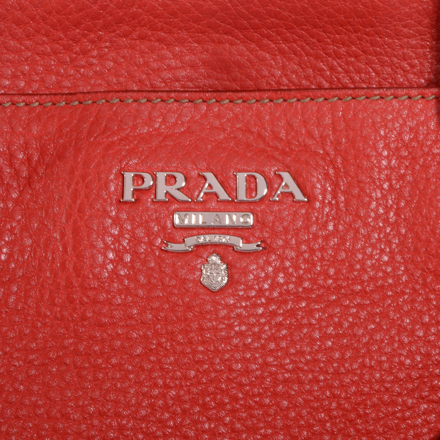 Vitello Daino Shopping Tote Fuoco