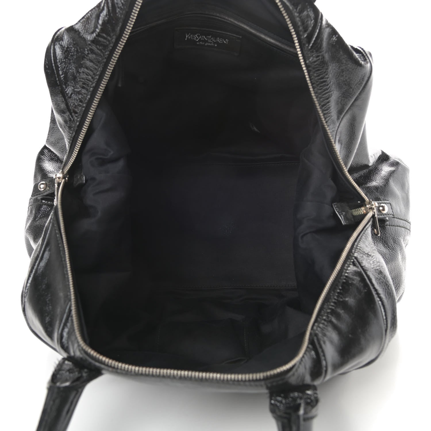 Saint Laurent Textured Patent Medium Easy Y Bag Black 5 of 13