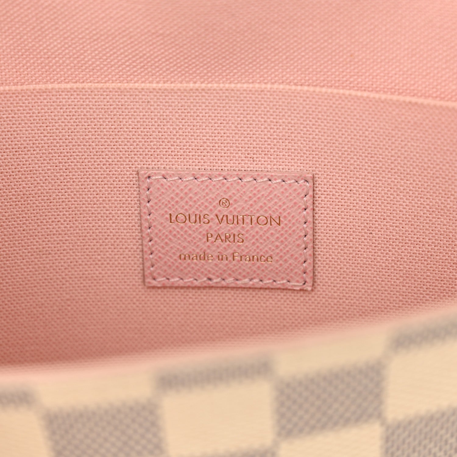 Louis Vuitton Damier Azur Pochette Felicie Chain Wallet Rose Ballerine 7 of 13