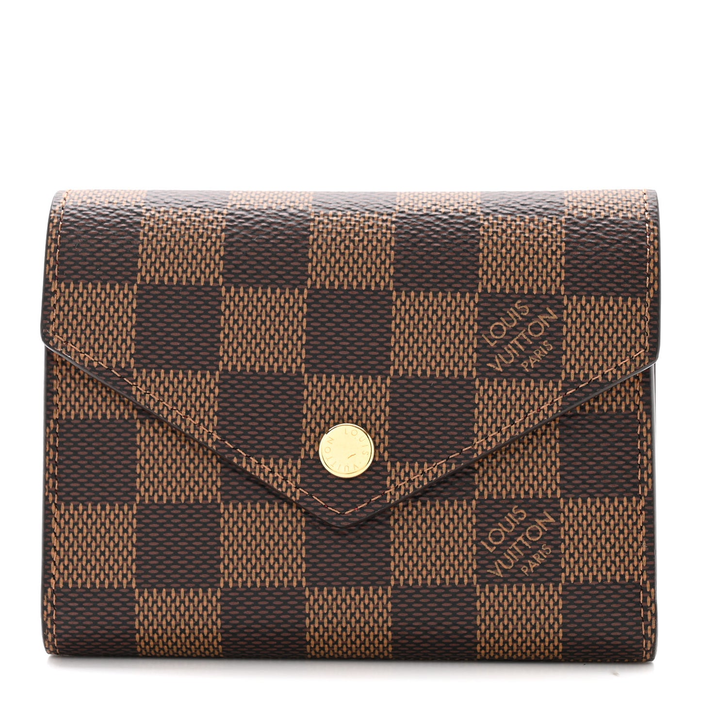 Damier Ebene Victorine Wallet Red