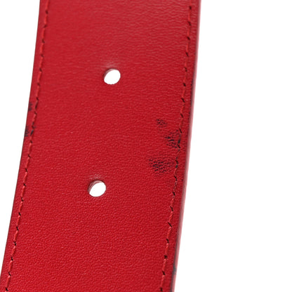 Louis Vuitton Calfskin 35mm LV New Wave Belt 80/32 Red 8 of 10