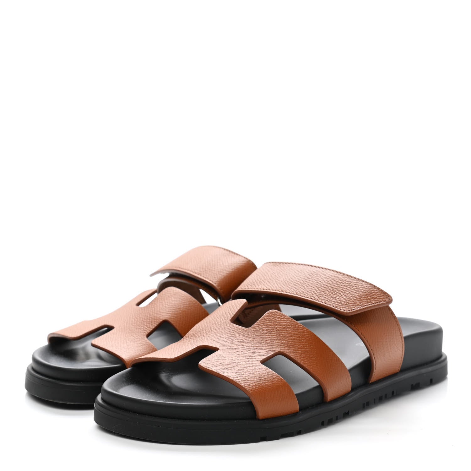Hermes Epsom Womens Chypre Sandals 35 Natural 2 of 9
