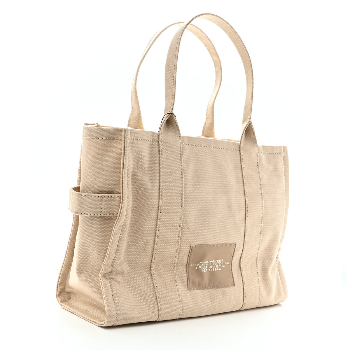 Marc Jacobs Cotton Canvas Large The Tote Bag Beige 3 of 12