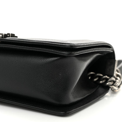 Chanel Caviar Quilted Medium Boy Flap Black 10 of 11