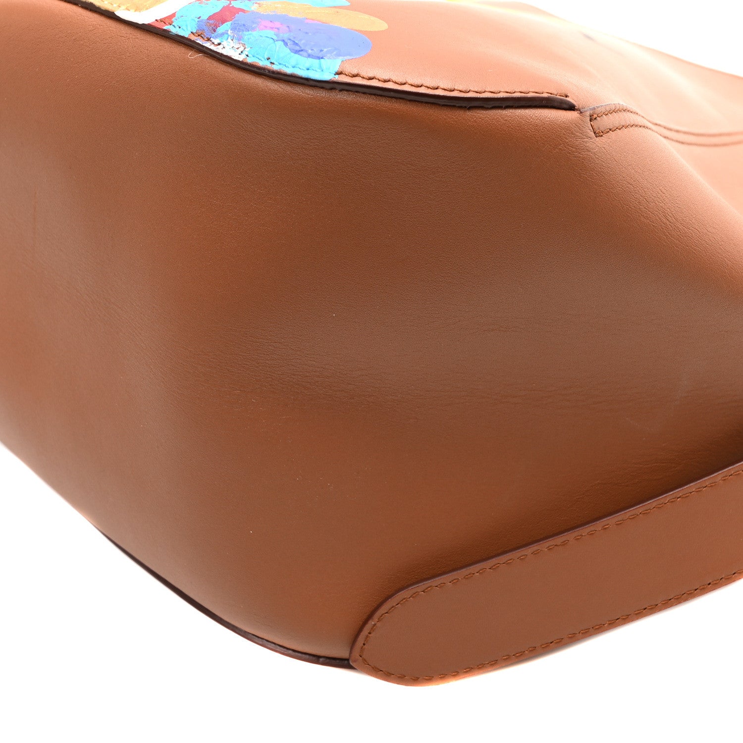 Lanvin X Gallery Dept. Calfskin Medium Hook Bag Camel Multicolor 10 of 10