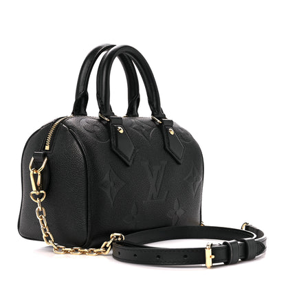 Louis Vuitton Empreinte Monogram Giant Speedy Bandouliere 20 Black 3 of 11