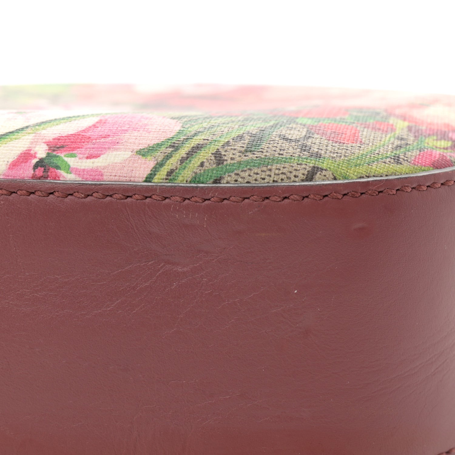 Gucci GG Supreme Monogram Blooms Mini Chain Shoulder Bag Beige Multicolor Dry Rose 14 of 15