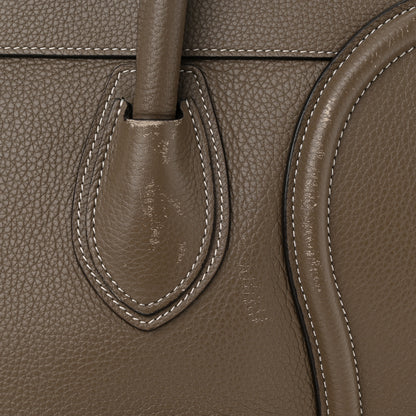 Celine Drummed Calfskin Mini Luggage Souris 12 of 27