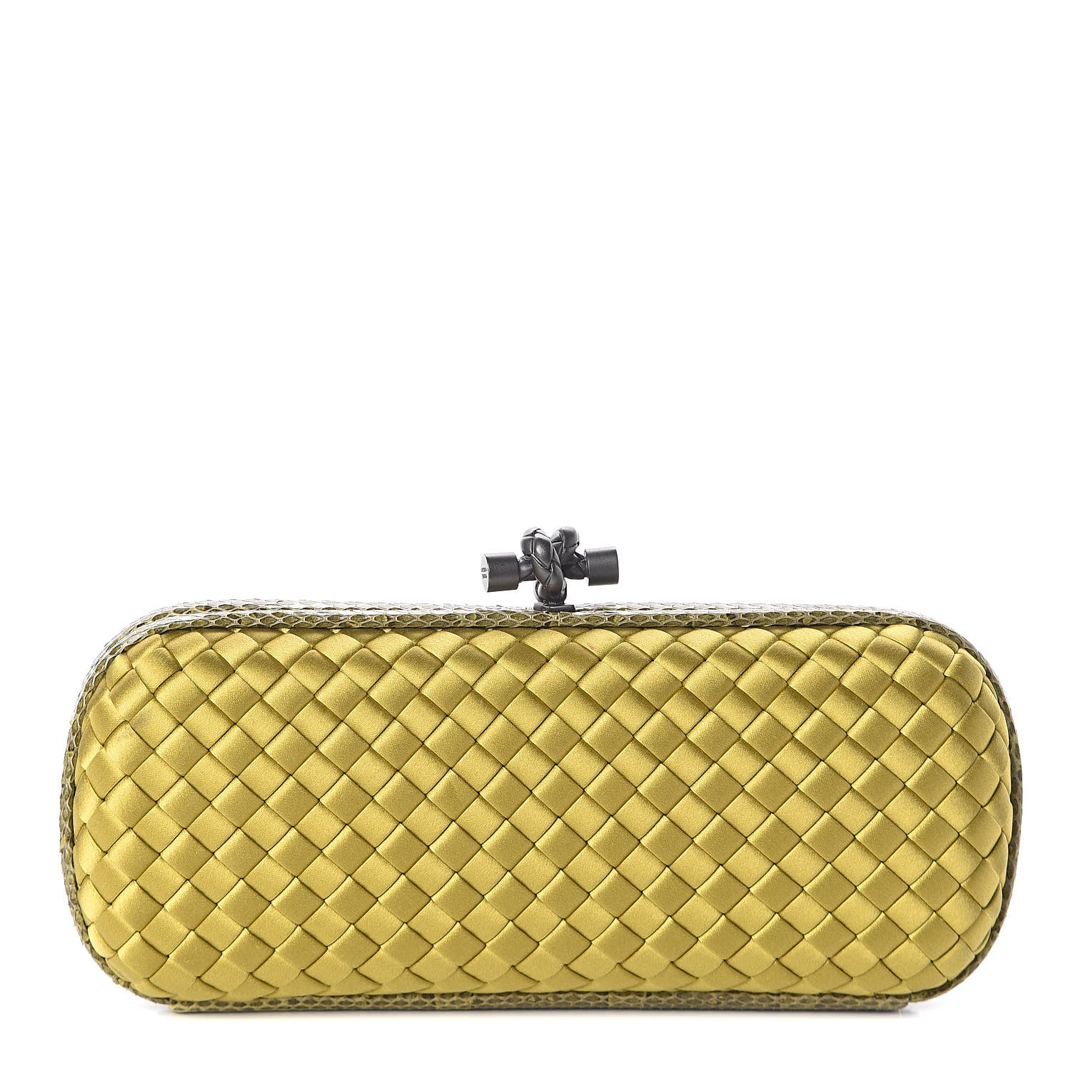 Bottega Veneta Satin Intreccio Impero Ayers Stretch Knot Clutch Duchesse 1 of 6