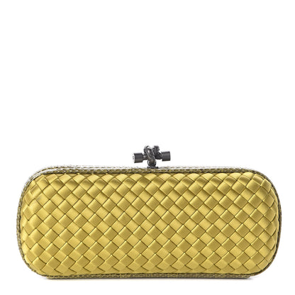 Bottega Veneta Satin Intreccio Impero Ayers Stretch Knot Clutch Duchesse 1 of 6