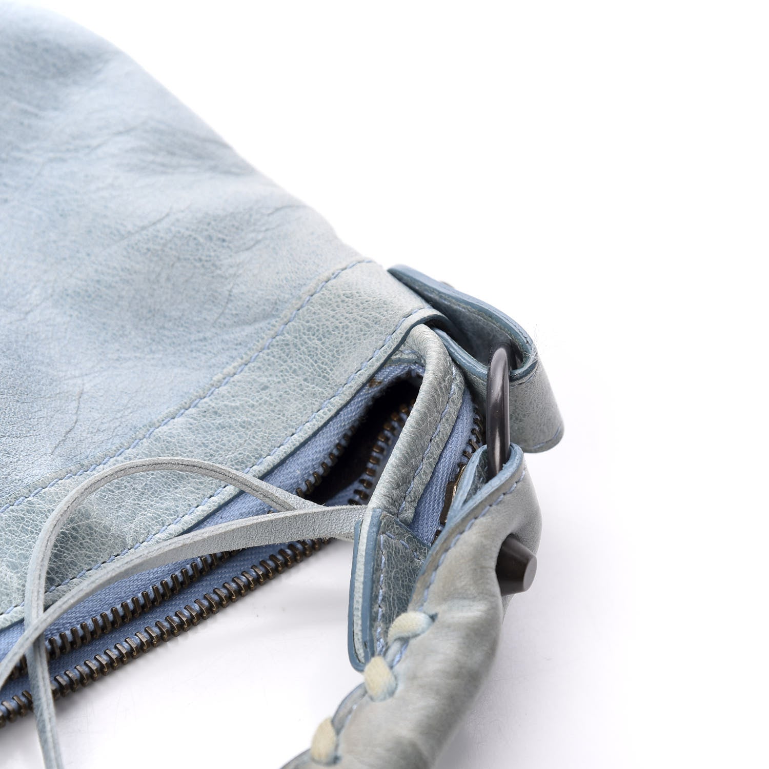 Balenciaga Agneau Classic Hardware Day Hobo Bleu Glacier 11 of 13
