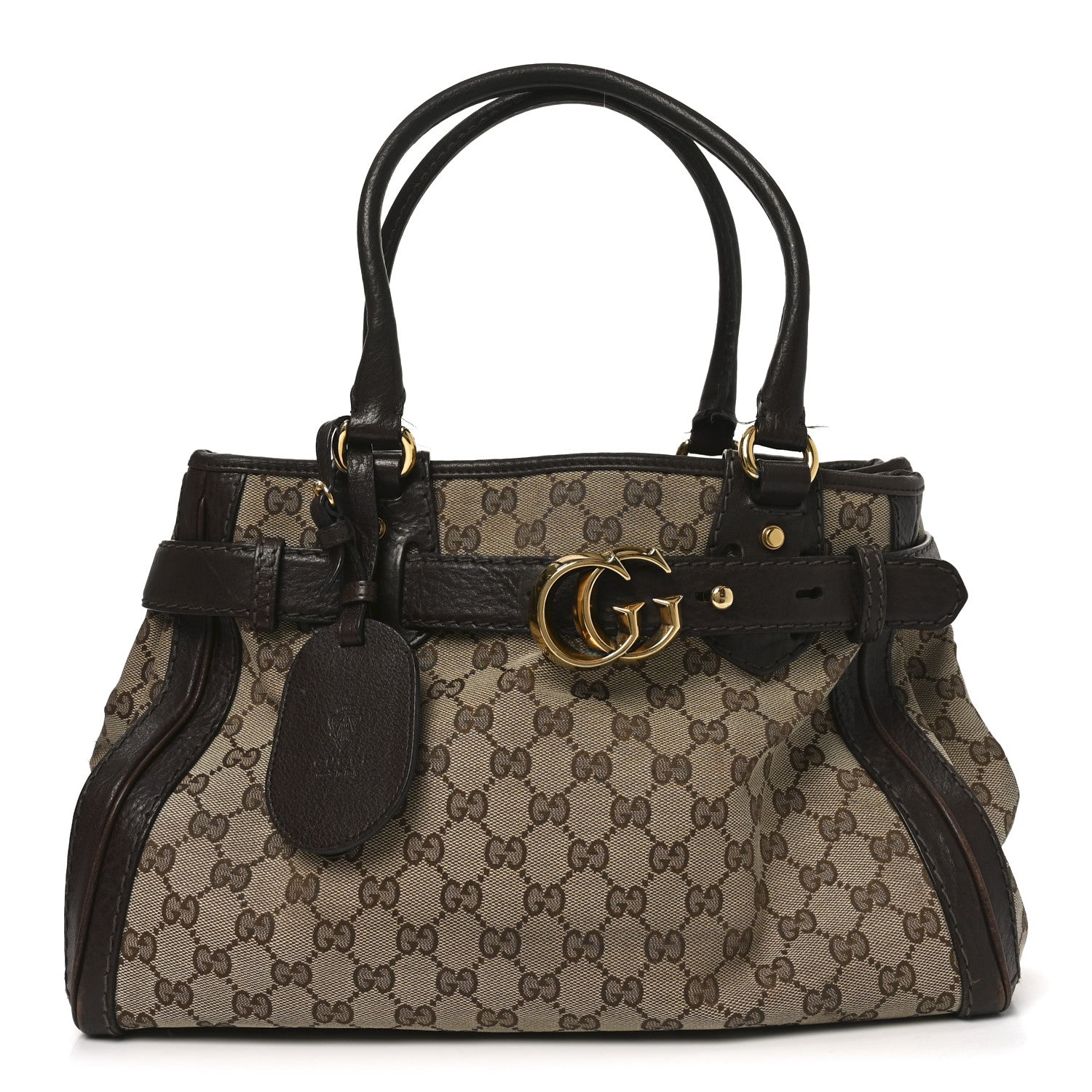 Gucci Monogram Medium GG Running Tote Dark Brown 1 of 20