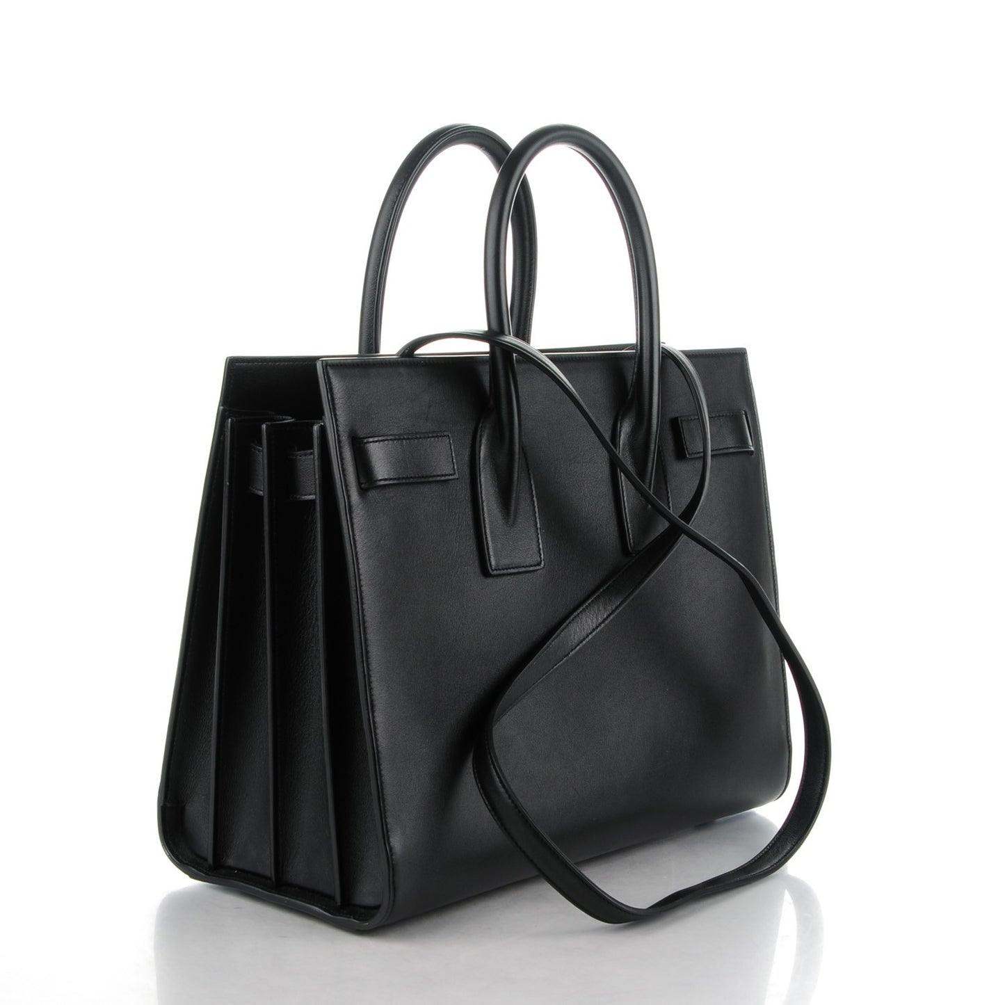 Calfskin Small Sac De Jour Black
