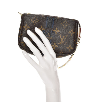 Louis Vuitton Monogram My LV Heritage Mini Pochette Accessories Black Blue Marine 2 of 8