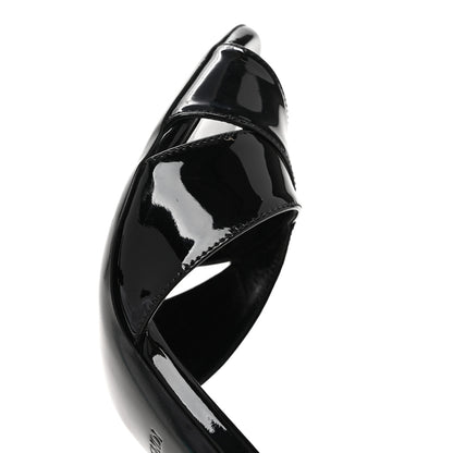 Fendi Patent Strap Platform Sandals 39 Black 10 of 11