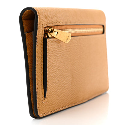 Salvatore Ferragamo Grained Calfskin Gancini Continental Wallet Langur 3 of 9