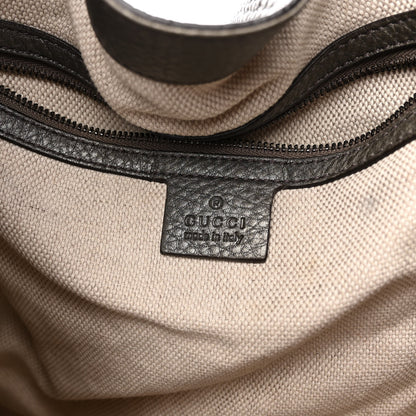 Gucci Metallic Cellarius Calfskin Medium Soho Shoulder Bag Sasso 6 of 12