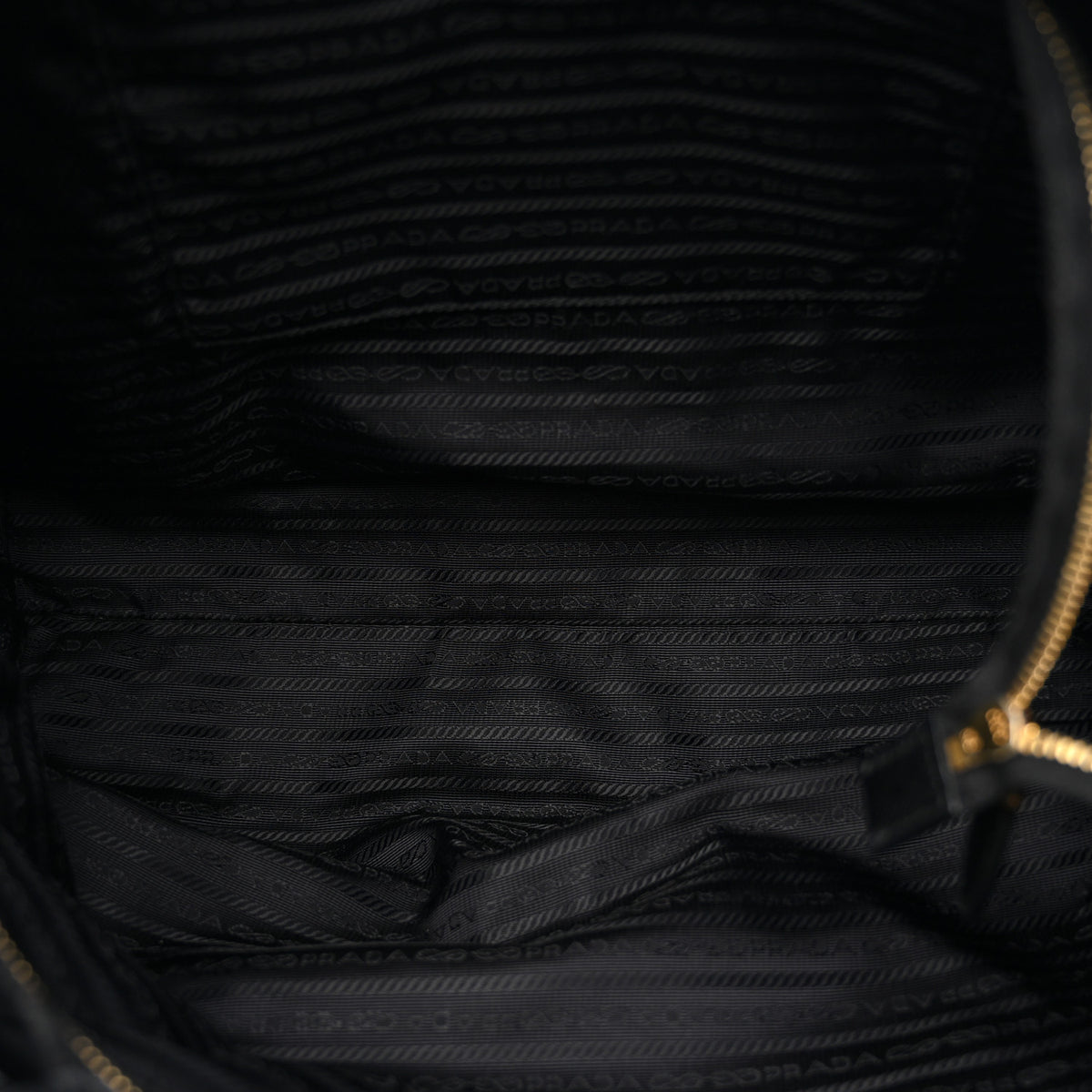 Tessuto Nylon Logo Tote Black
