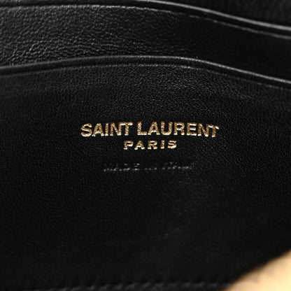Saint Laurent Grain De Poudre Matelasse Monogram Mini Lou Camera Bag Crema Soft 6 of 10