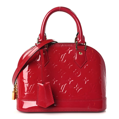 Louis Vuitton Vernis Alma BB Cherry 1 of 8