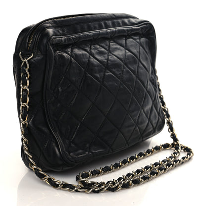 Chanel Lambskin Quilted Tassel Camera Case Black 2 of 12